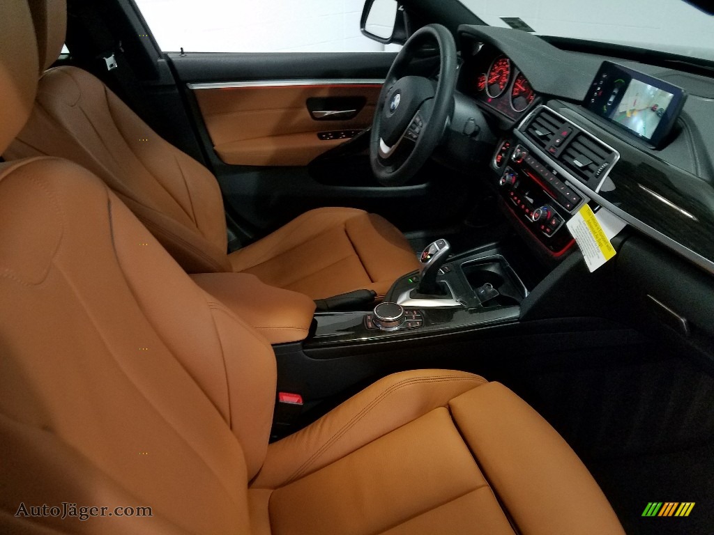 2018 4 Series 430i xDrive Gran Coupe - Black Sapphire Metallic / Cognac photo #10