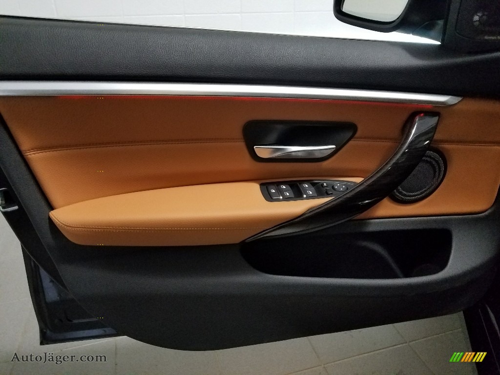 2018 4 Series 430i xDrive Gran Coupe - Black Sapphire Metallic / Cognac photo #12
