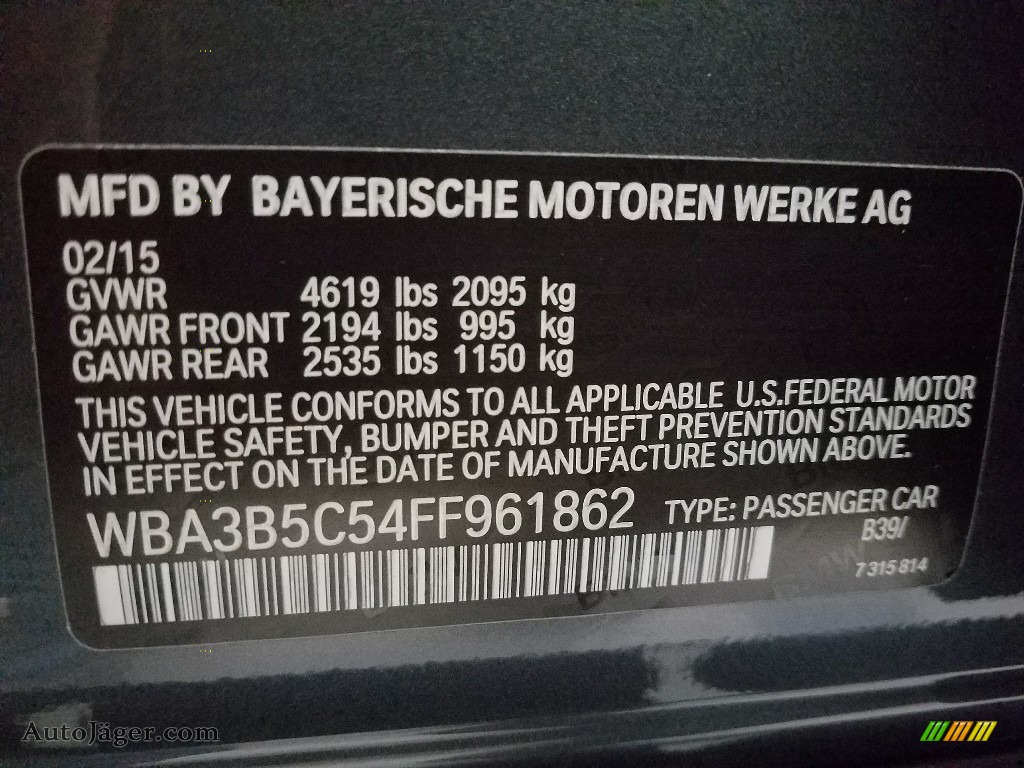 2015 3 Series 328i xDrive Sedan - Mineral Grey Metallic / Black photo #28