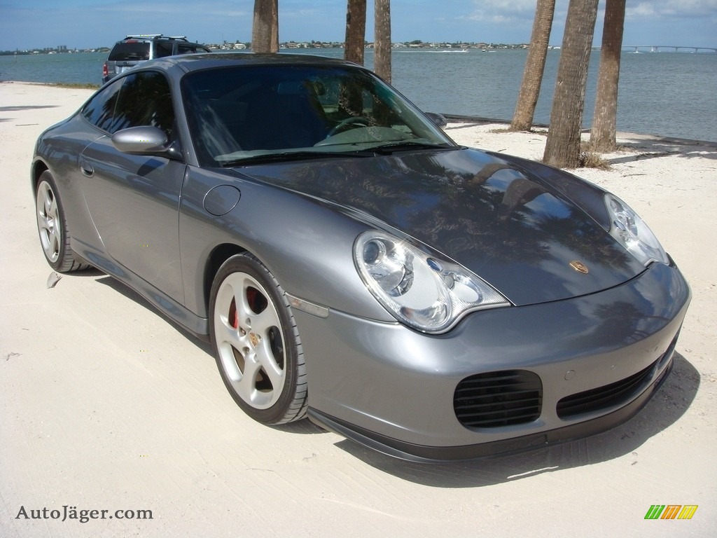 2003 911 Carrera 4S Coupe - Seal Grey Metallic / Graphite Grey photo #1