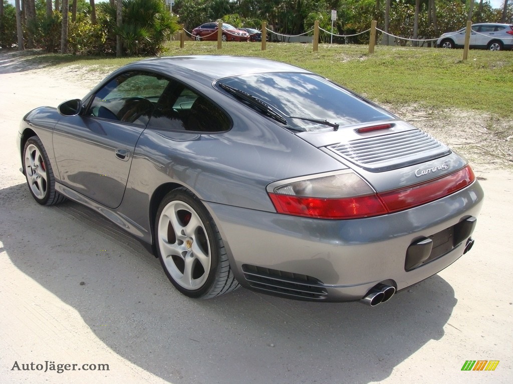 2003 911 Carrera 4S Coupe - Seal Grey Metallic / Graphite Grey photo #5