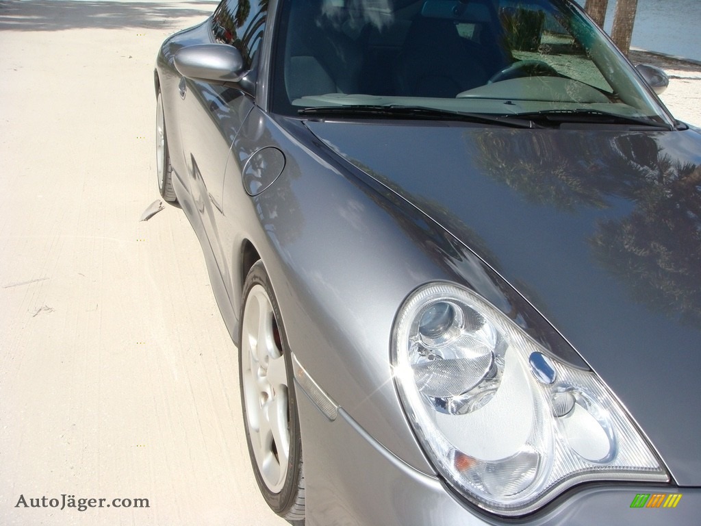2003 911 Carrera 4S Coupe - Seal Grey Metallic / Graphite Grey photo #9