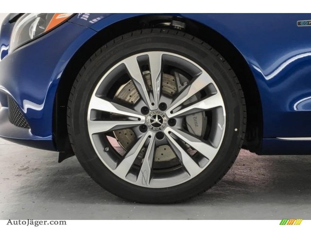 2018 C 350e Plug-in Hybrid Sedan - Brilliant Blue Metallic / Crystal Grey/Black photo #9