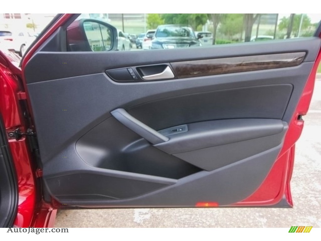 2015 Passat TDI SEL Premium Sedan - Fortana Red Metallic / Titan Black photo #25