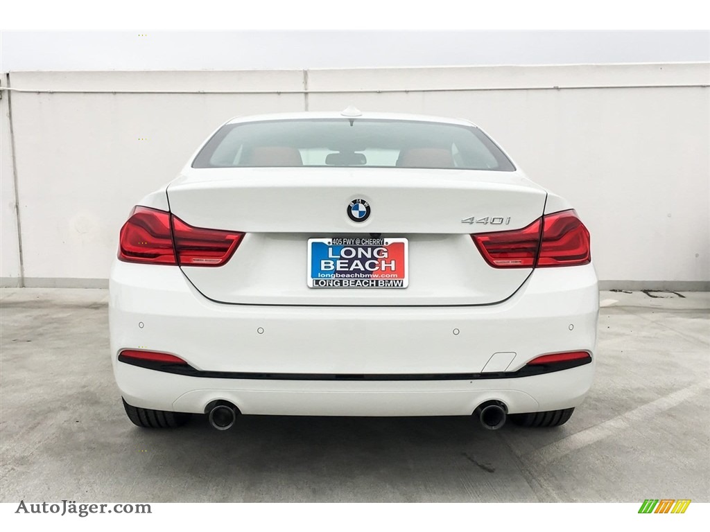 2018 4 Series 440i Coupe - Alpine White / Coral Red photo #4
