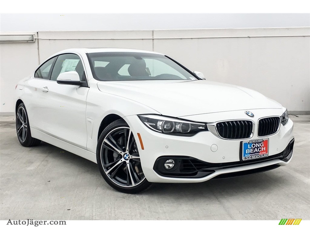2018 4 Series 440i Coupe - Alpine White / Coral Red photo #12