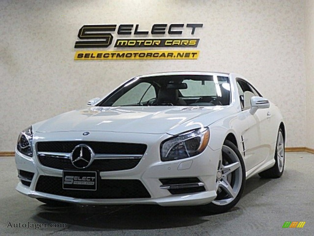 2015 SL 550 Roadster - designo Diamond White Metallic / Nut Brown/Black photo #1