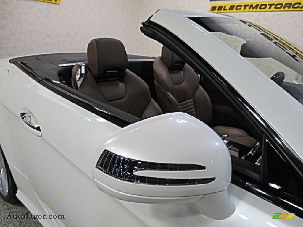 2015 SL 550 Roadster - designo Diamond White Metallic / Nut Brown/Black photo #14