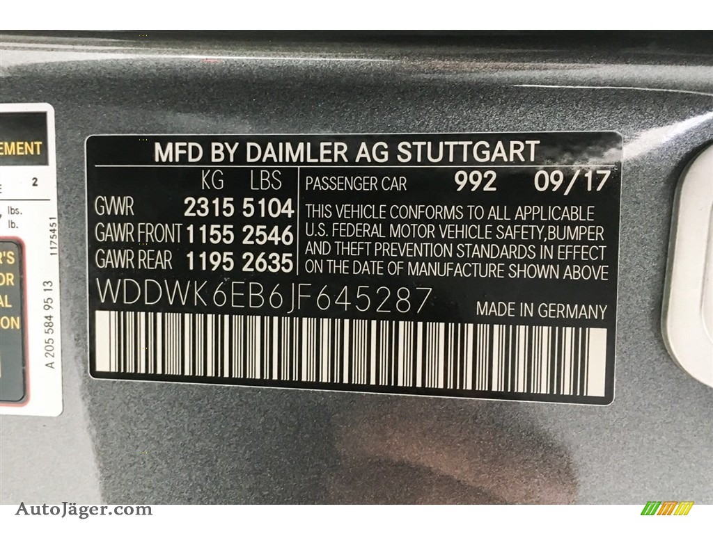 2018 C 43 AMG 4Matic Cabriolet - Selenite Grey Metallic / Black photo #23