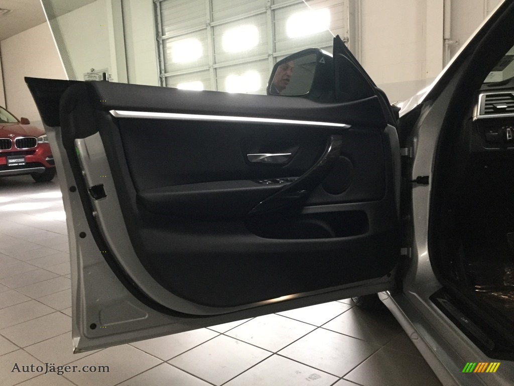 2018 4 Series 430i xDrive Gran Coupe - Glacier Silver Metallic / Black photo #9