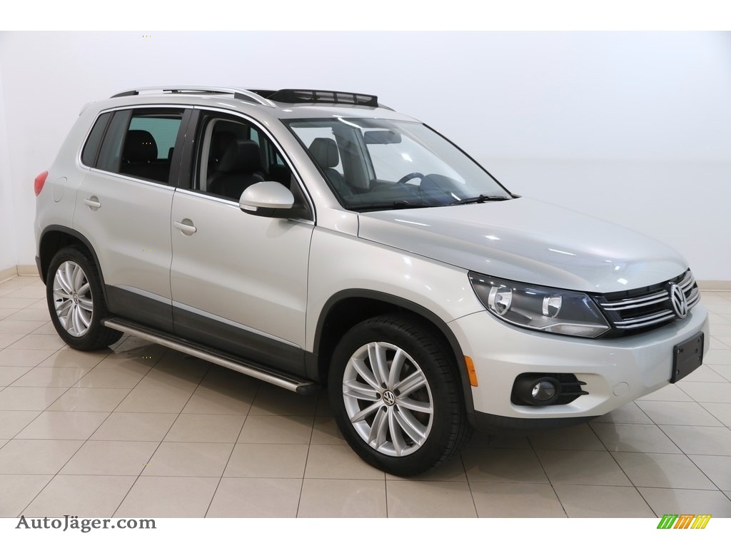 2014 Tiguan SEL - White Gold Metallic / Black photo #1