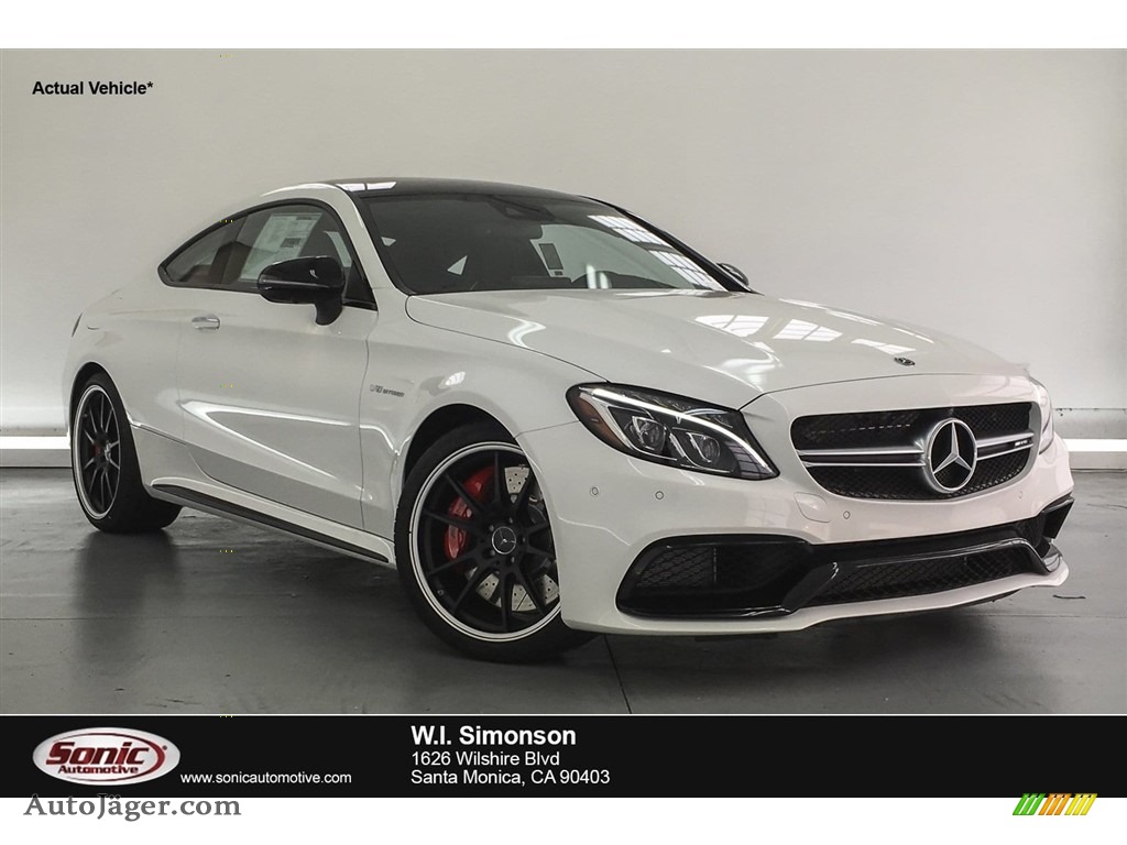 Polar White / Red Pepper/Black Mercedes-Benz C 63 S AMG Coupe