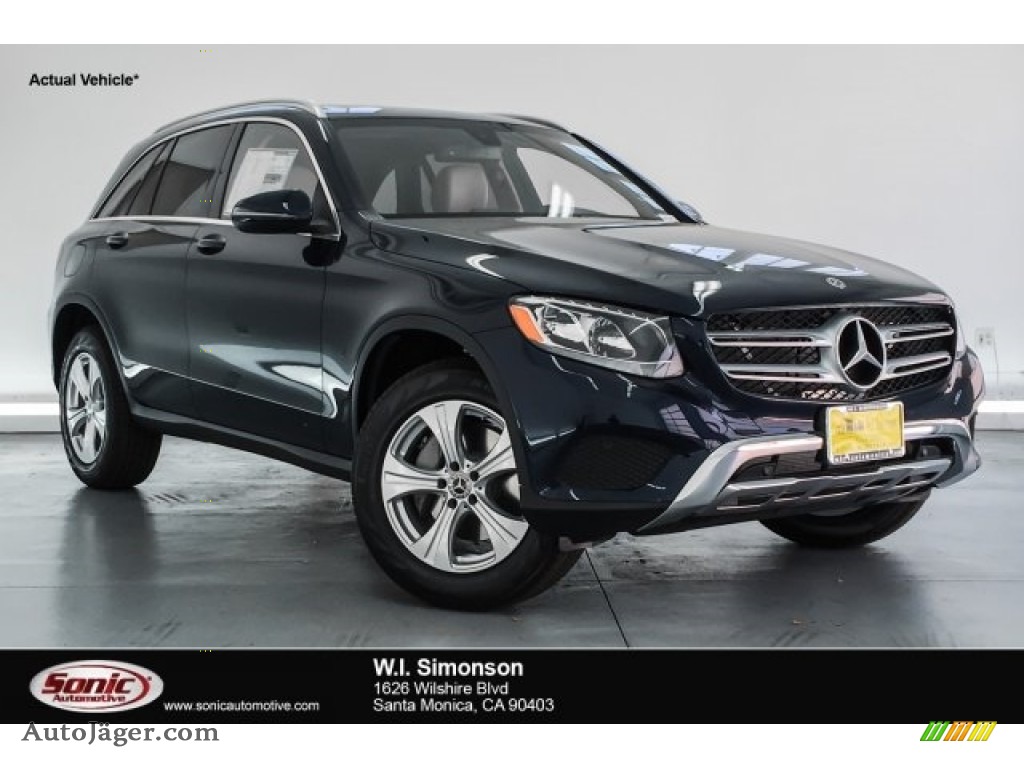 2018 GLC 300 - Lunar Blue Metallic / Silk Beige/Espresso Brown photo #1