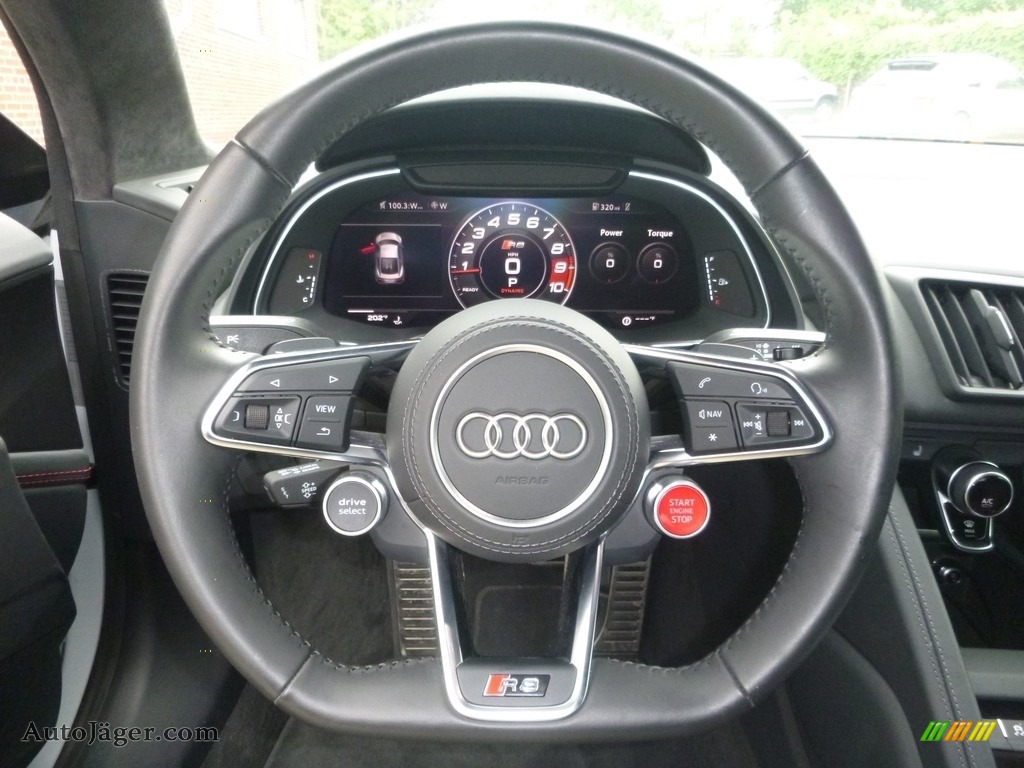 2017 R8 V10 - Suzuka Gray Metallic / Black/Express Red Stitching photo #18