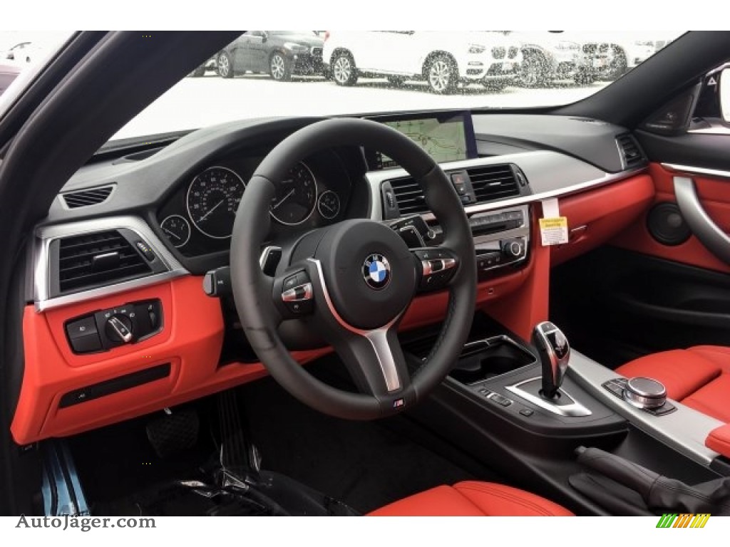 2019 4 Series 440i Coupe - Alpine White / Coral Red photo #6