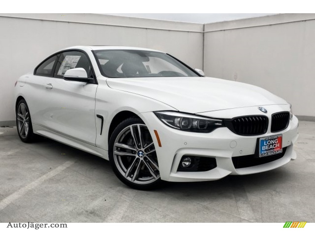 2019 4 Series 440i Coupe - Alpine White / Coral Red photo #11