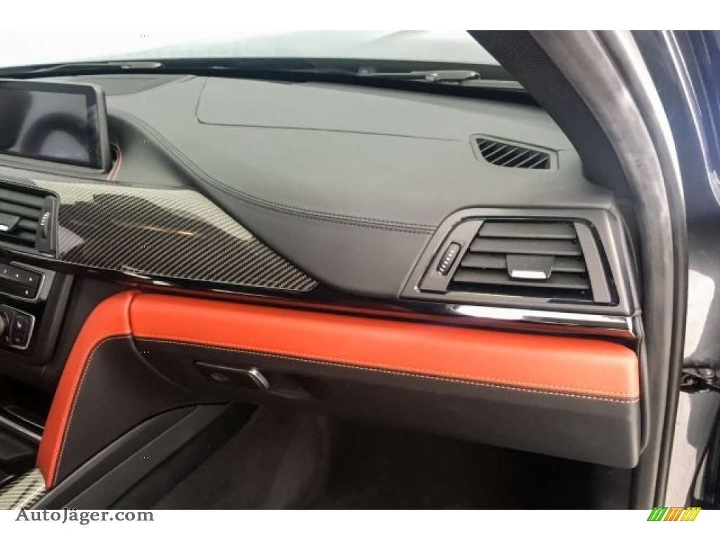 2015 M3 Sedan - Mineral Grey Metallic / Sakhir Orange/Black photo #24