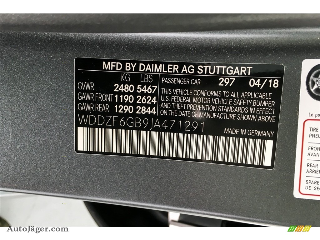 2018 E 400 4Matic Sedan - designo Selenite Grey Magno (Matte) / designo Black/Titanium Grey photo #11