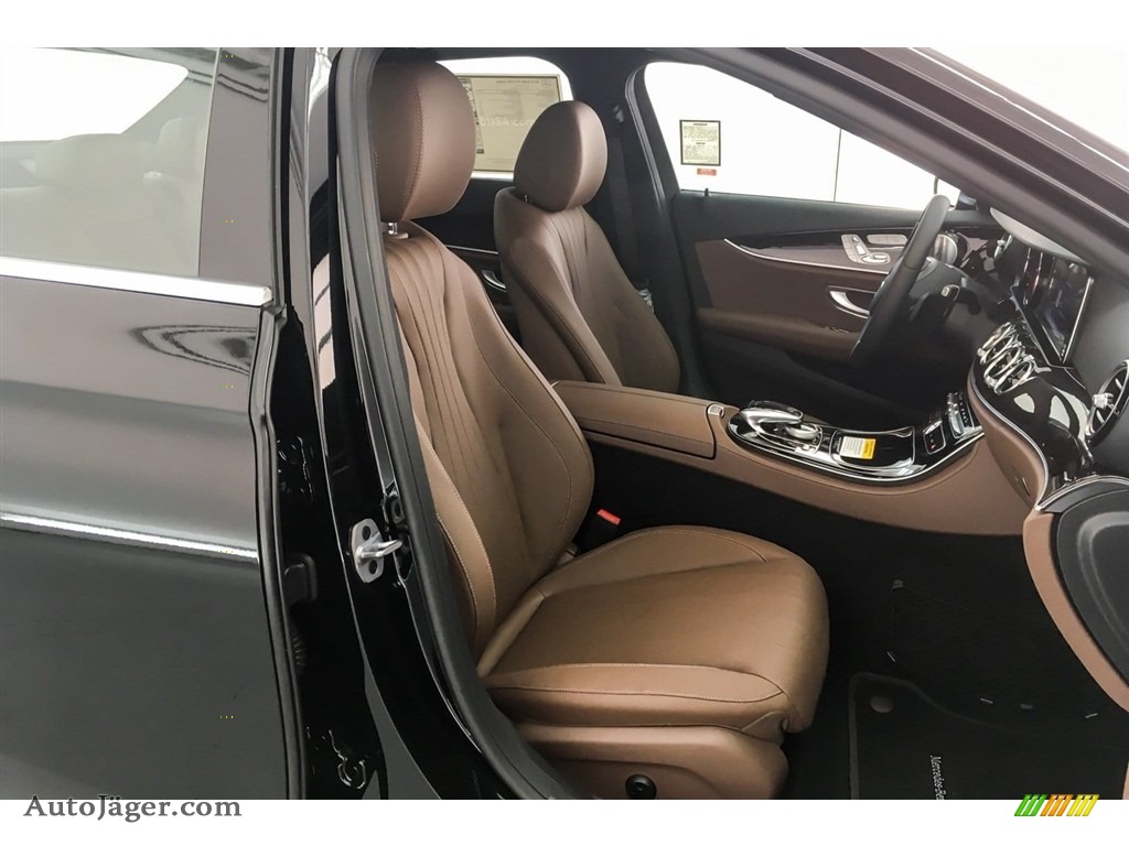 2018 E 400 4Matic Sedan - Black / Nut Brown/Black photo #2