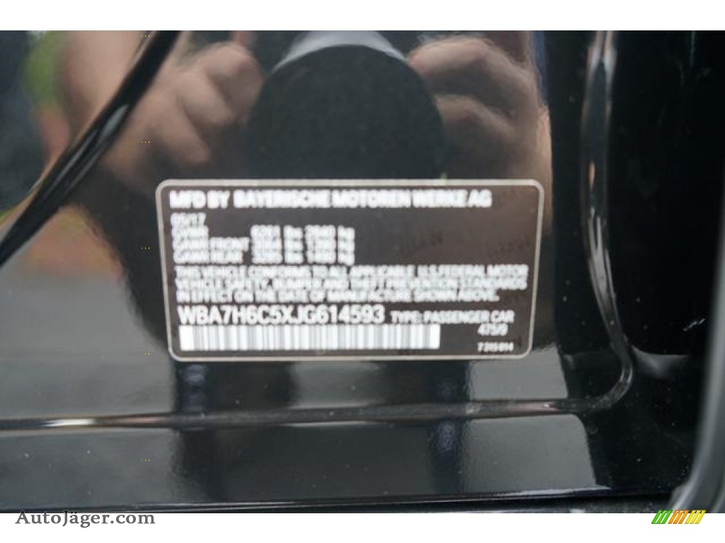 2018 7 Series M760i xDrive Sedan - Black Sapphire Metallic / Black photo #20