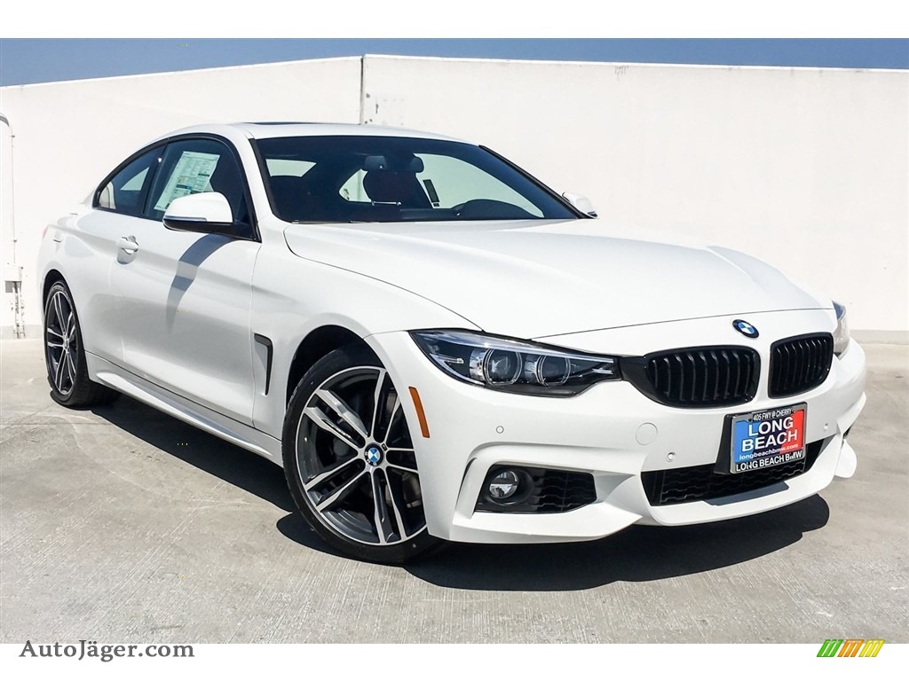 2019 4 Series 440i Coupe - Alpine White / Coral Red photo #11