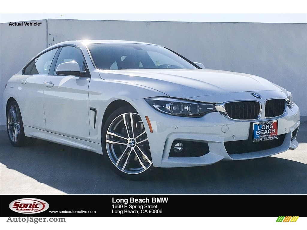 2019 4 Series 440i Gran Coupe - Alpine White / Black photo #1