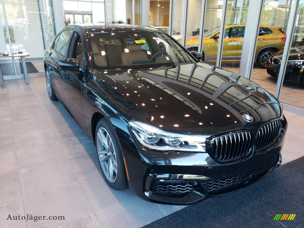 2019 7 Series 750i xDrive Sedan - Black Sapphire Metallic / Cognac photo #1