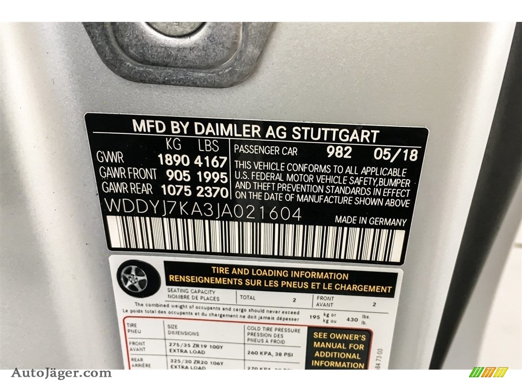 2018 AMG GT R Coupe - designo Iridium Silver Magno (Matte) / Black photo #20