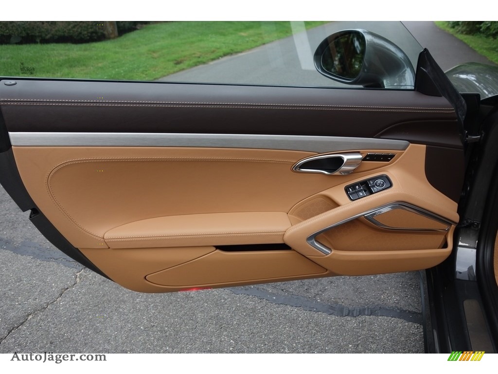 2015 911 Turbo S Cabriolet - Agate Grey Metallic / Espresso/Cognac Natural Leather photo #10