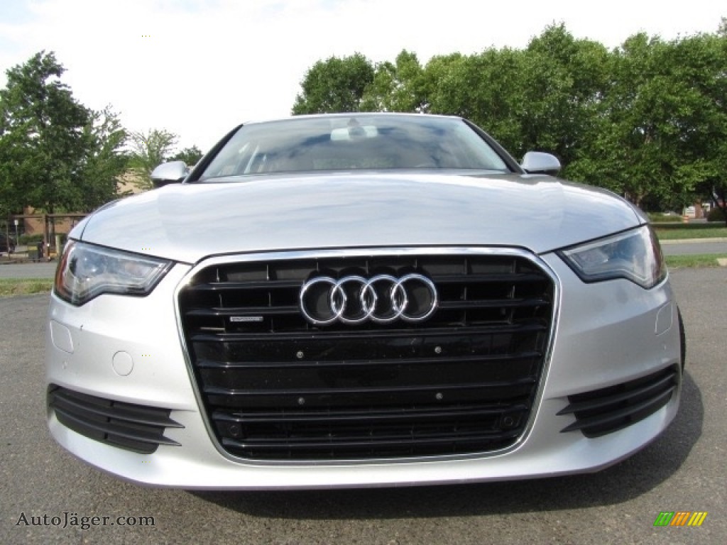 2013 A6 2.0T quattro Sedan - Ice Silver Metallic / Black photo #4 2013 A6 2.0T quattro Sedan - Ice Silver Metallic / Black photo #4