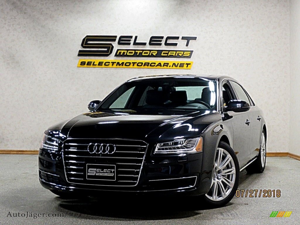 Phantom Black Pearl / Black Audi A8 L 3.0T quattro