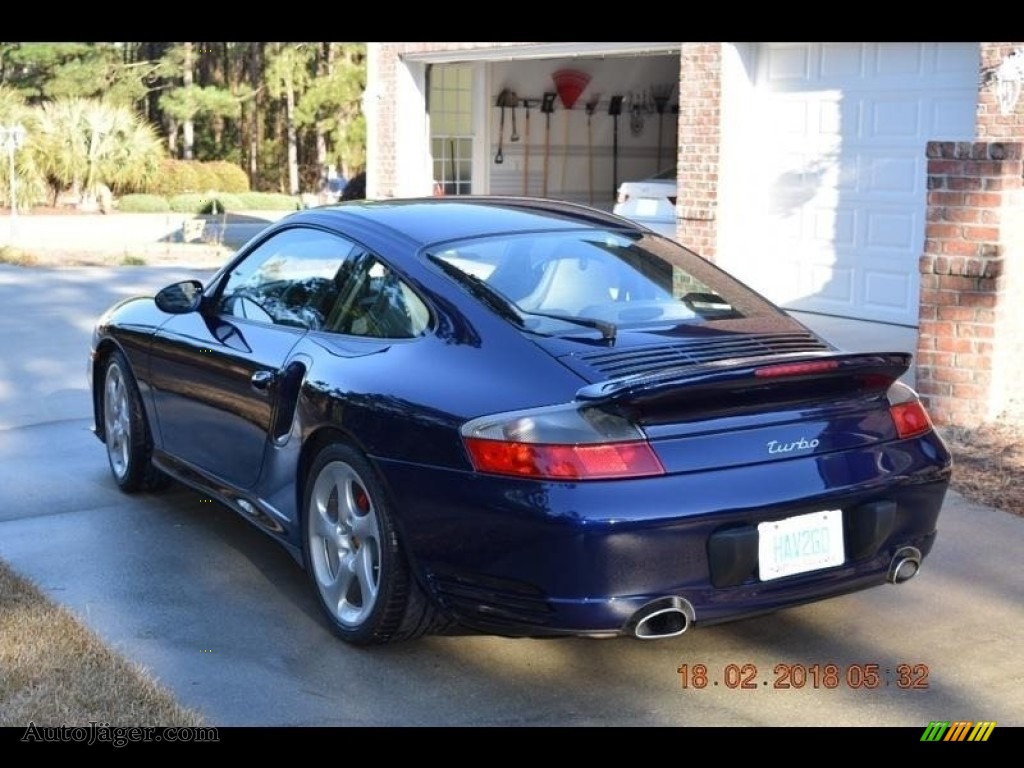 2001 911 Turbo Coupe - Lapis Blue Metallic / Graphite Grey photo #3