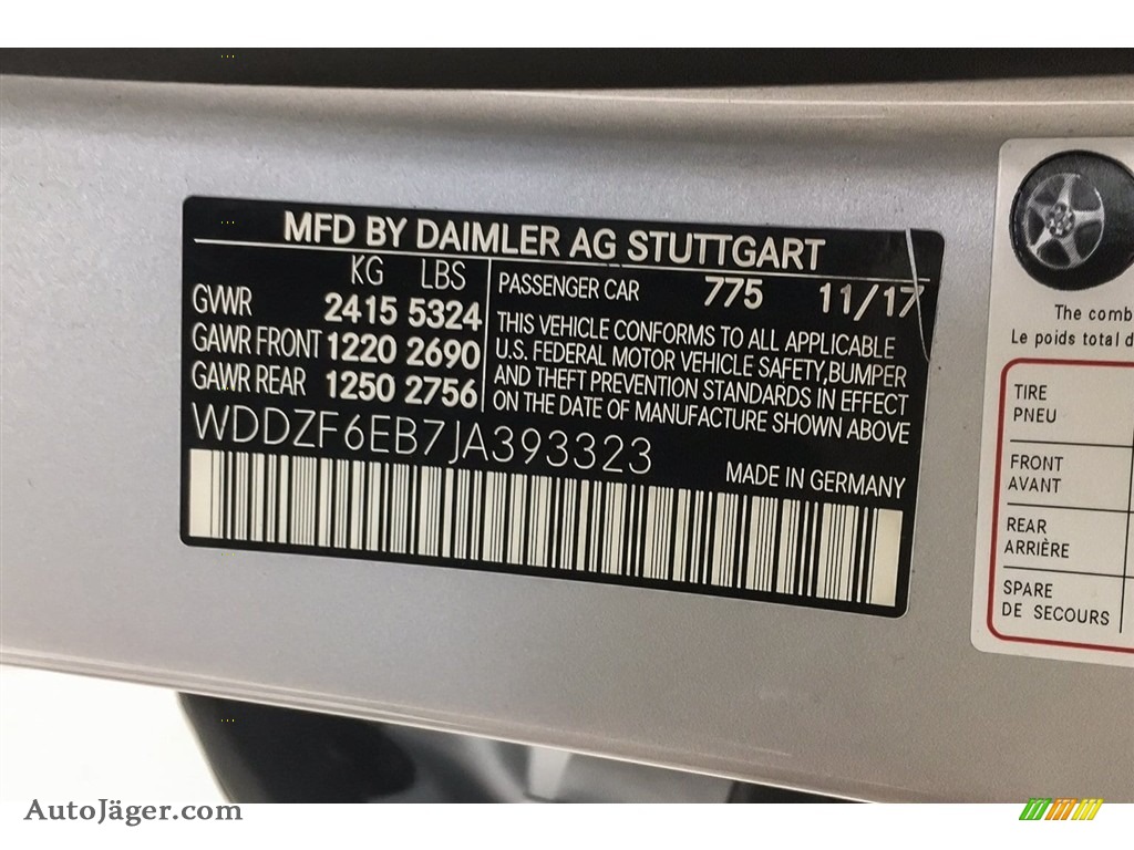 2018 E 43 AMG 4Matic Sedan - Iridium Silver Metallic / Black photo #24