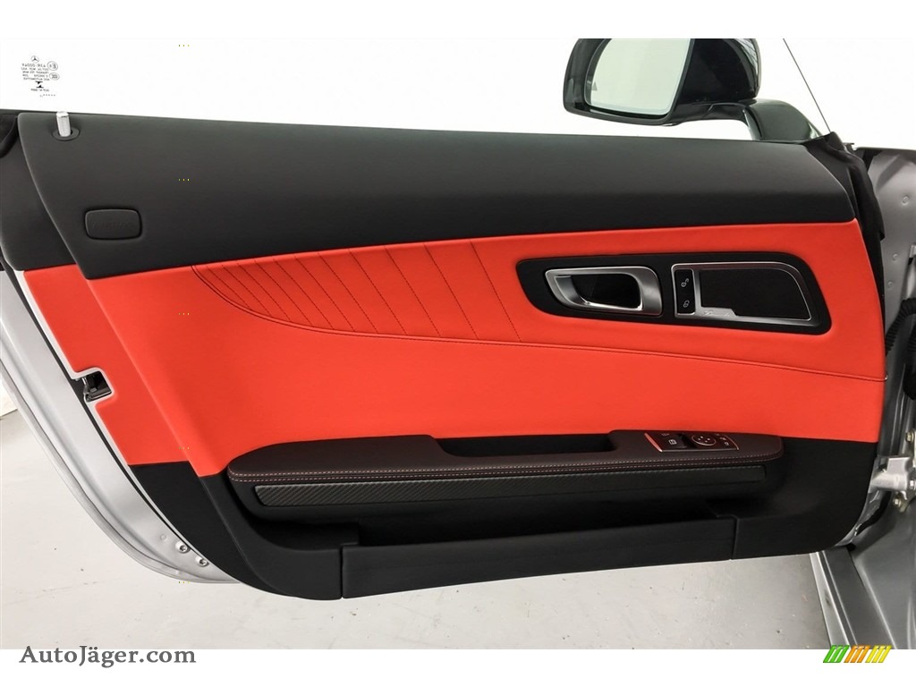 2018 AMG GT C Roadster - designo Iridium Silver Magno (Matte) / Red Pepper/Black photo #24