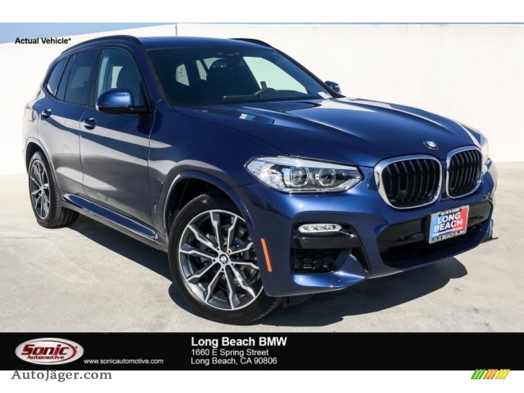 Phytonic Blue Metallic / Black BMW X3 sDrive30i