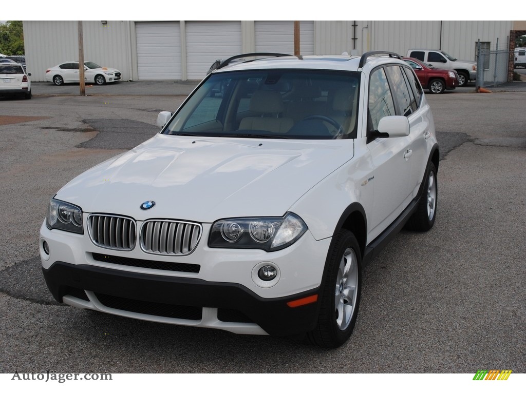 Alpine White / Sand Beige/Black Nevada Leather BMW X3 3.0si