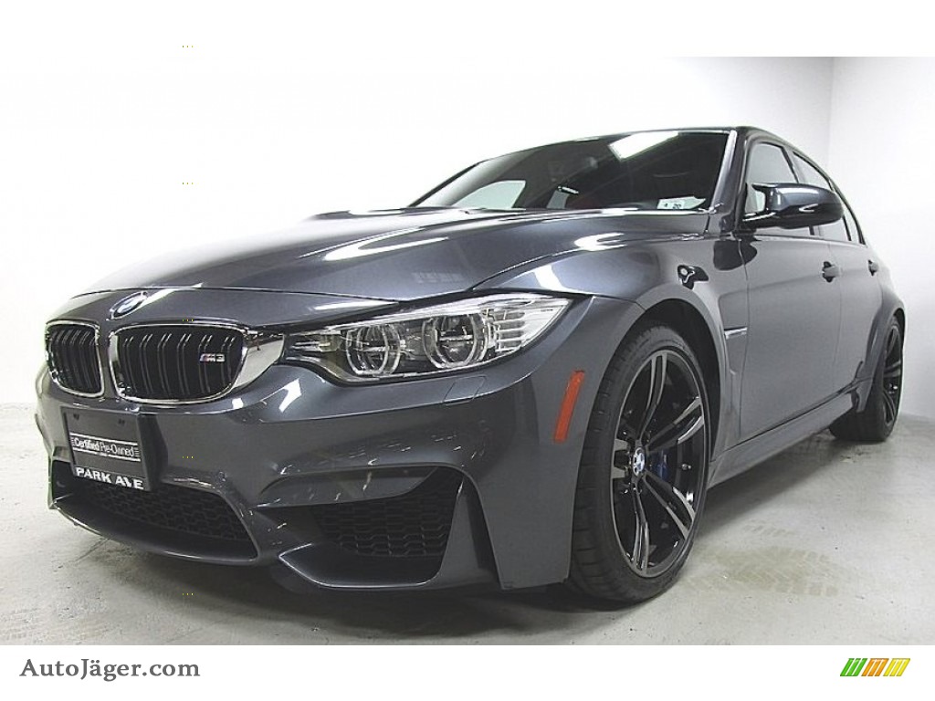 Mineral Grey Metallic / Sakhir Orange/Black BMW M3 Sedan