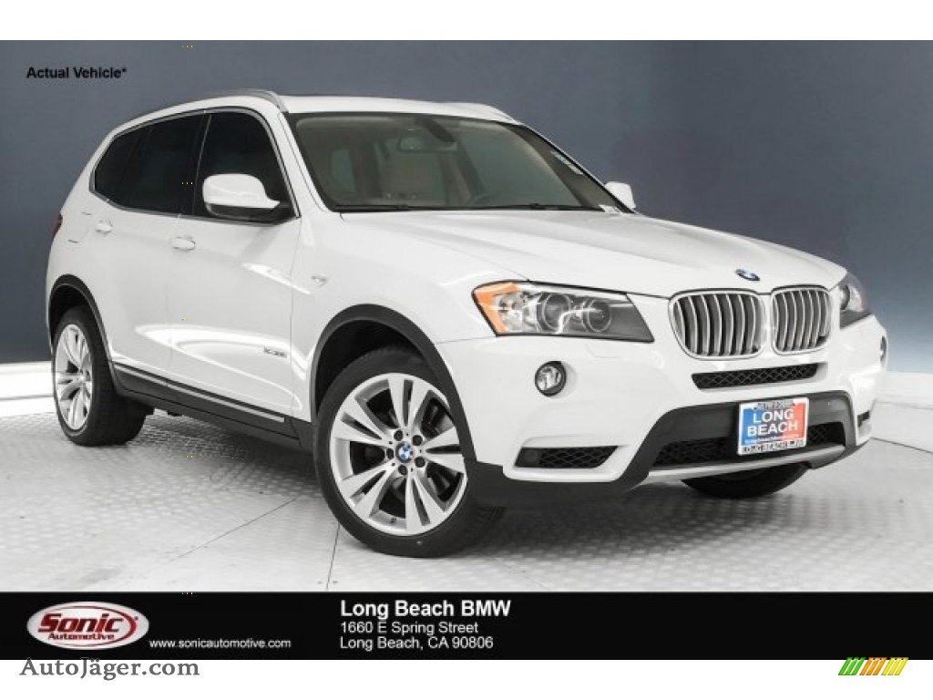 Alpine White / Sand Beige Nevada Leather BMW X3 xDrive 35i