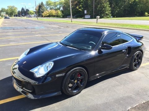 Black 2003 Porsche 911 Turbo Coupe