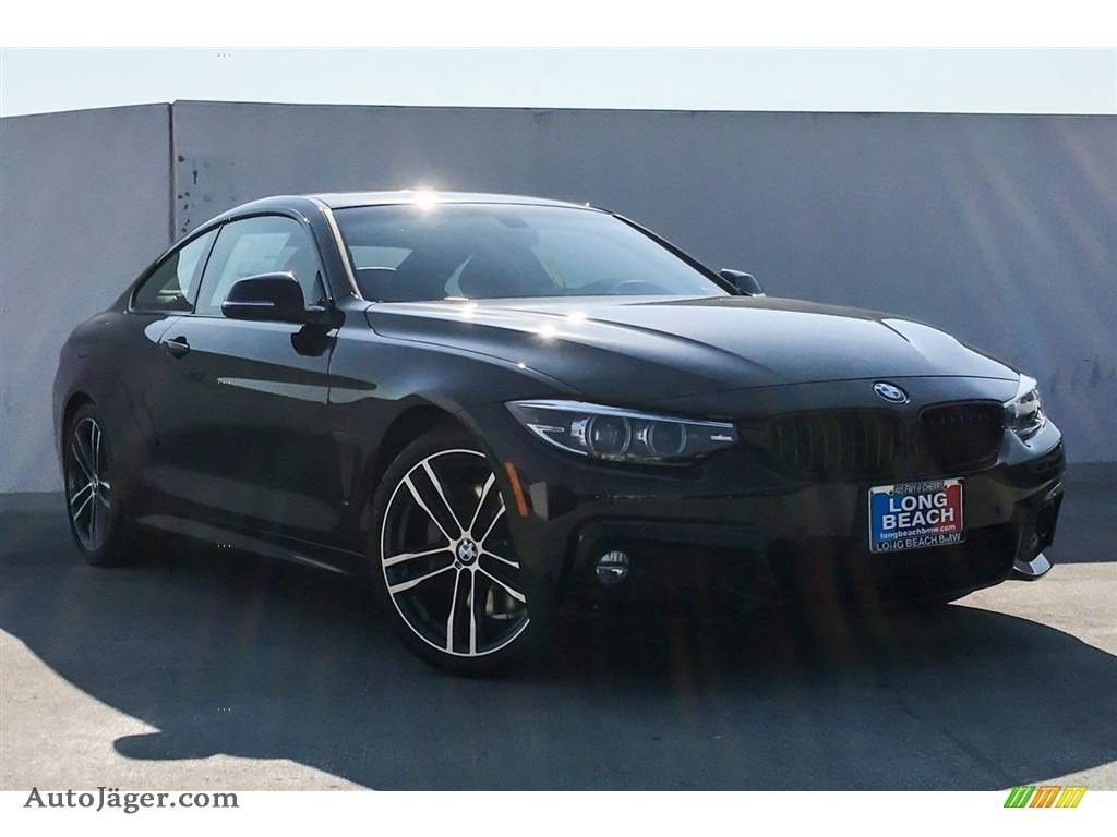 2019 4 Series 430i Coupe - Black Sapphire Metallic / Coral Red photo #12