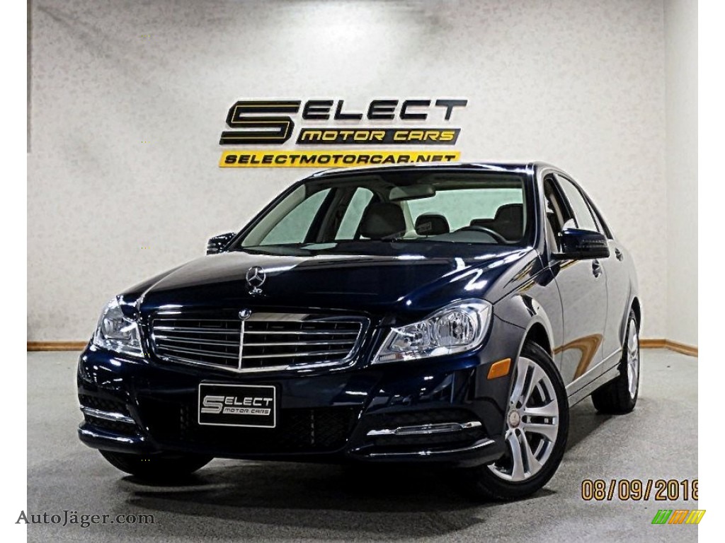 2014 C 300 4Matic Luxury - Lunar Blue Metallic / Sahara Beige/Black photo #1