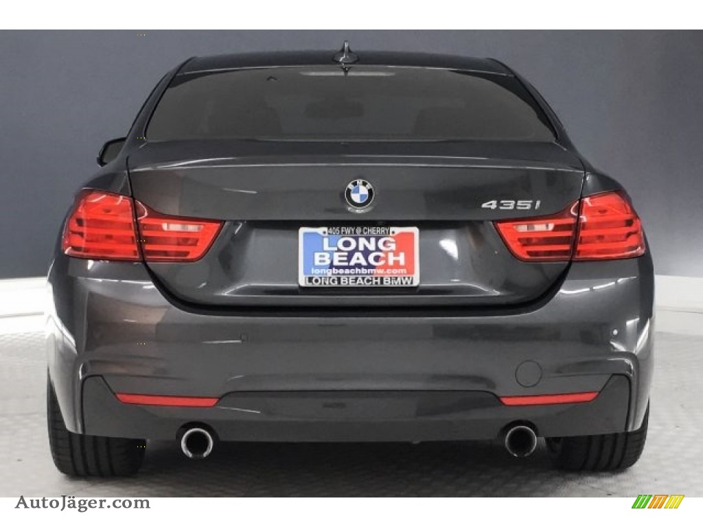 2015 4 Series 435i Coupe - Mineral Grey Metallic / Coral Red/Black Highlight photo #3