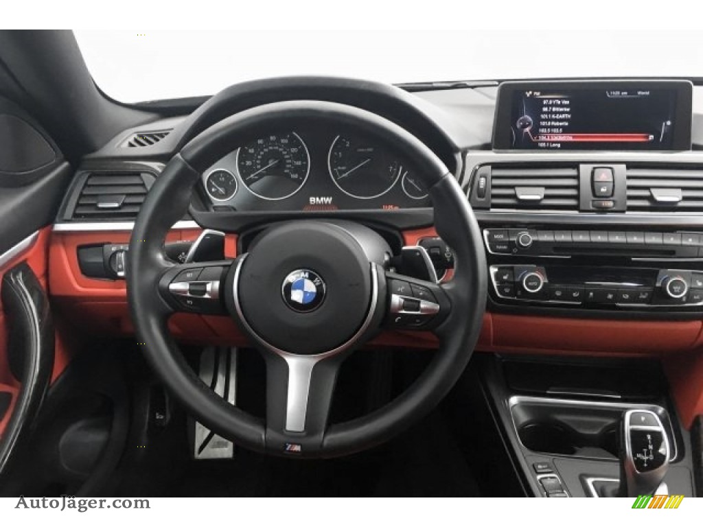 2015 4 Series 435i Coupe - Mineral Grey Metallic / Coral Red/Black Highlight photo #4