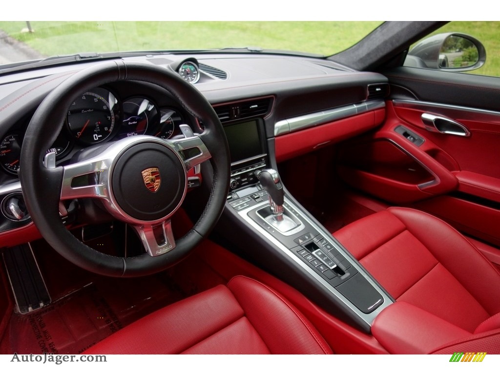 2015 911 Turbo Coupe - Agate Grey Metallic / Black/Garnet Red photo #10