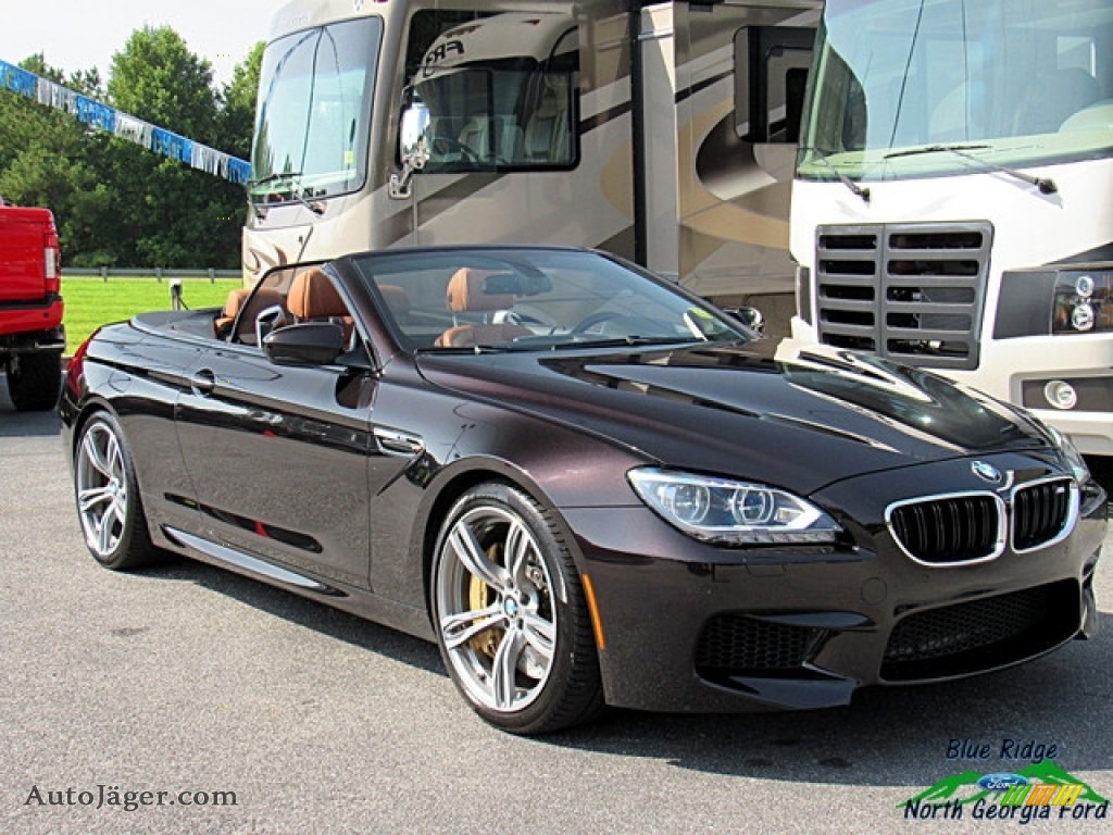 2014 M6 Convertible - BMW Individual Ruby Black Metallic / BMW Individual Amaro Brown photo #7