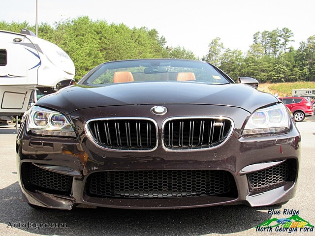 2014 M6 Convertible - BMW Individual Ruby Black Metallic / BMW Individual Amaro Brown photo #8