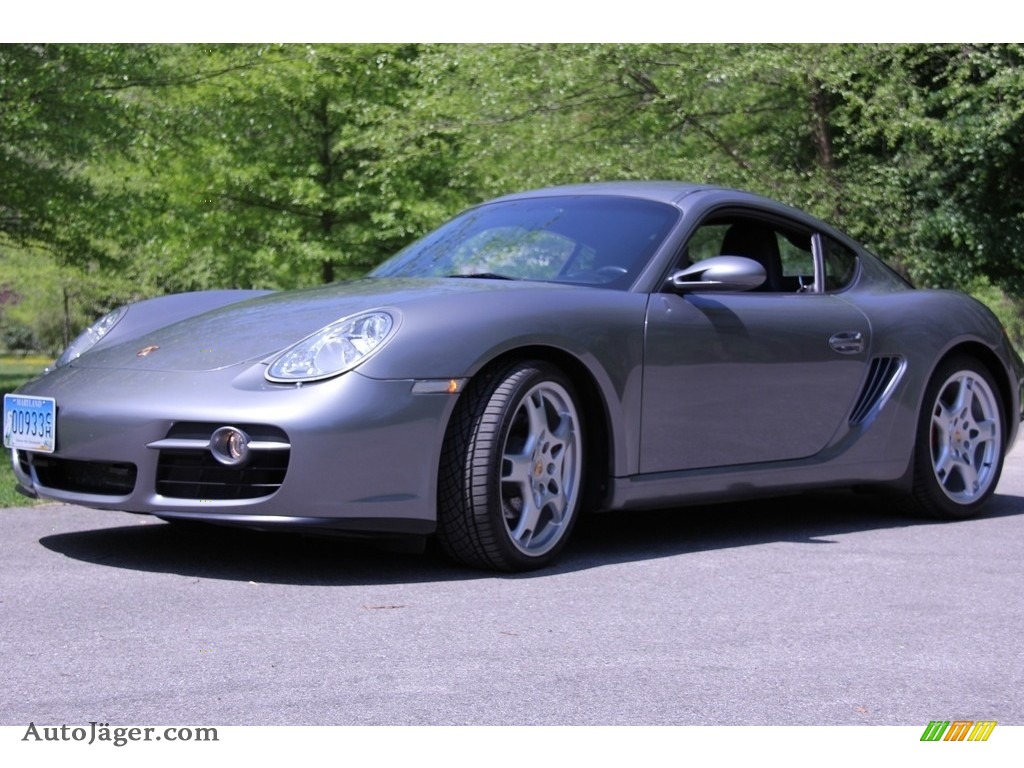 Atlas Grey Metallic / Black Porsche Cayman S
