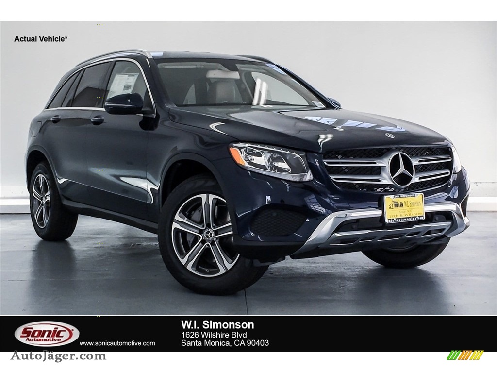 2019 GLC 300 4Matic - Lunar Blue Metallic / Silk Beige/Black photo #1