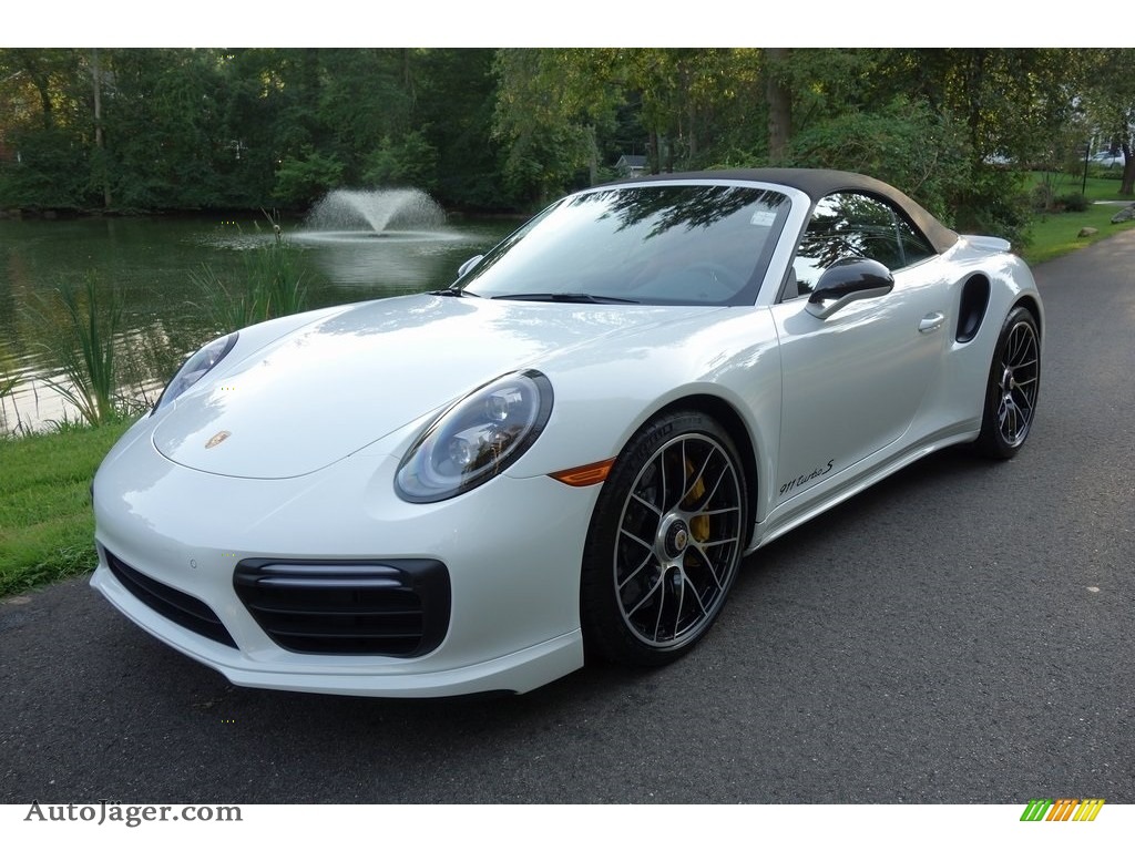 2019 911 Turbo S Cabriolet - White / Bordeaux Red photo #6