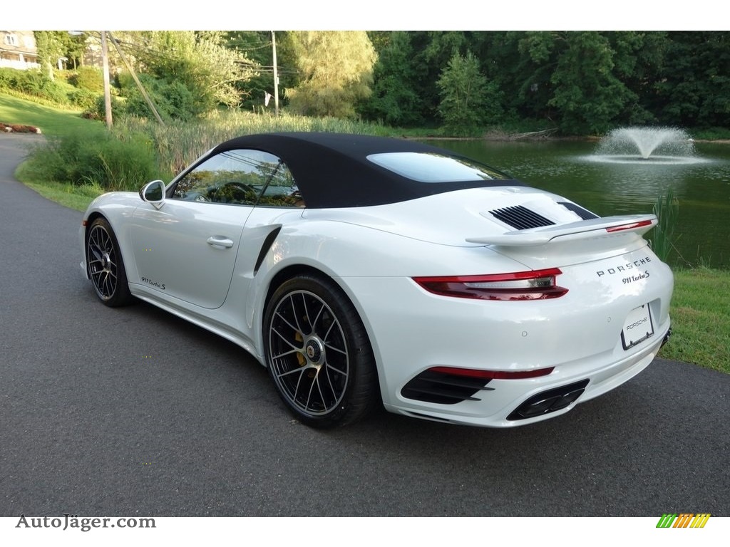 2019 911 Turbo S Cabriolet - White / Bordeaux Red photo #8